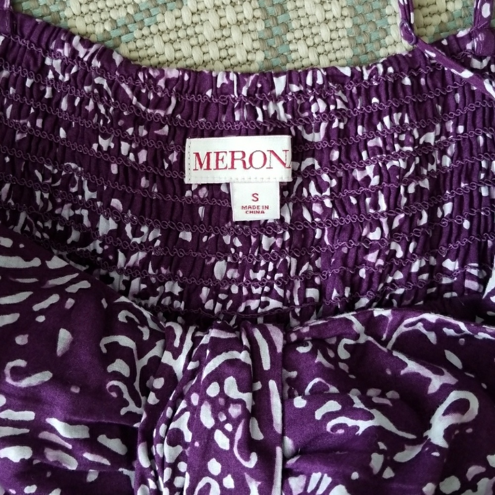 Purple Print Maxi Dress - Picture 3 of 5